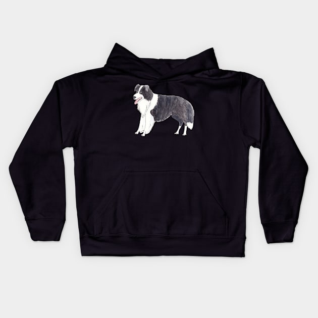 Border collie Fun Kids Hoodie by doggyshop